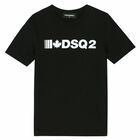 Boys Black Logo Top, 1, hi-res
