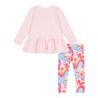 Baby Girls Pink Logo Leggings Set, 1, hi-res