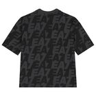Boys Black Logo T-Shirt, 2, hi-res