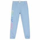 Girls Blue Logo Joggers, 1, hi-res