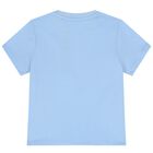 Younger Boys Pale Blue Logo T-Shirt, 3, hi-res