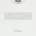  Girls White Logo T-Shirt, 3, hi-res