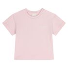 Younger Girls Pink Logo T-Shirt, 2, hi-res