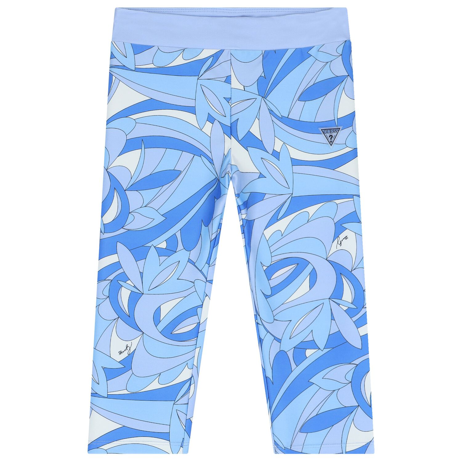 Girls Blue Abstract Leggings, 1, hi-res image number null