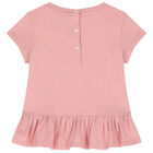 Baby Girls Pink Polo Bear T-Shirt, 1, hi-res