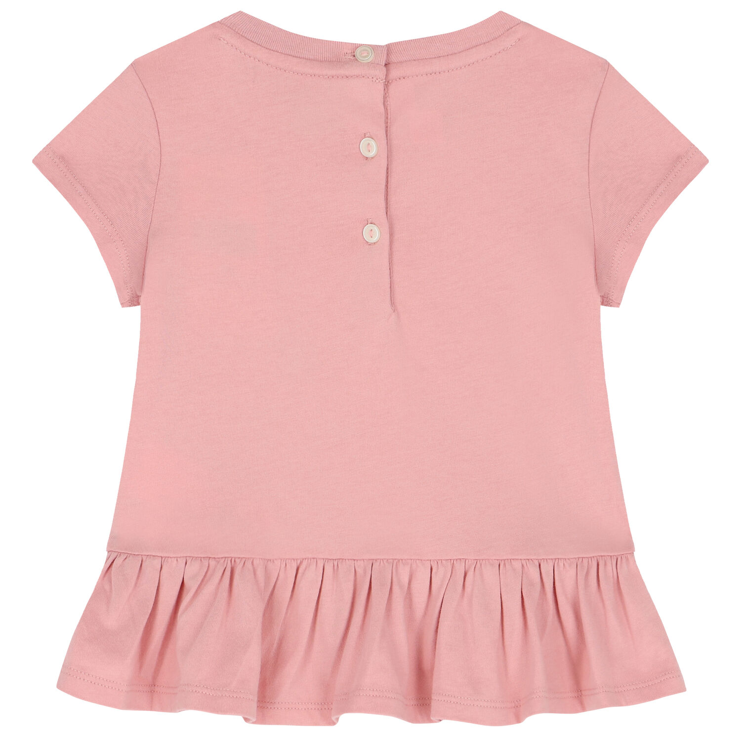 Baby Girls Pink Polo Bear T-Shirt, 1, hi-res