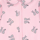 Baby Girls Pink Bunny Babygrow, 3, hi-res