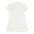 Baby Girls White Polo Dress, 1, hi-res