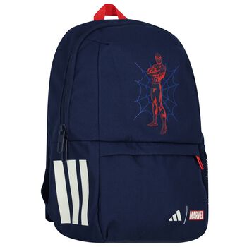 Boys Navy Blue Logo Marvel Backpack