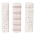 White & Beige Baby Muslins (3-Pack), 1, hi-res