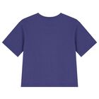 Girls Purple Logo T-Shirt, 2, hi-res