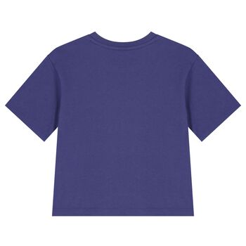 Girls Purple Logo T-Shirt