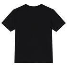 Boys Black Logo T-Shirt, 4, hi-res