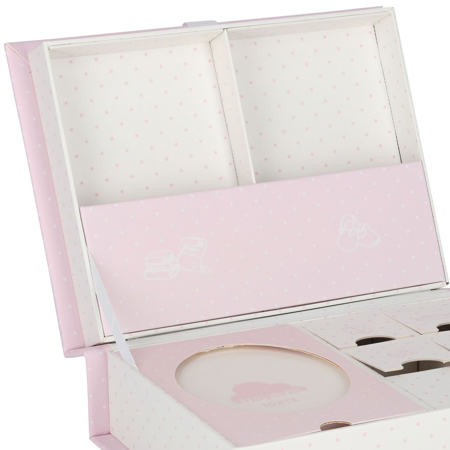 Baby Girls Pink Gift Set Memory Box, 2, hi-res