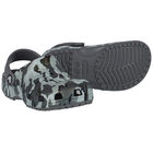 Black & Grey Classic Camo Clogs Sandals, 1, hi-res