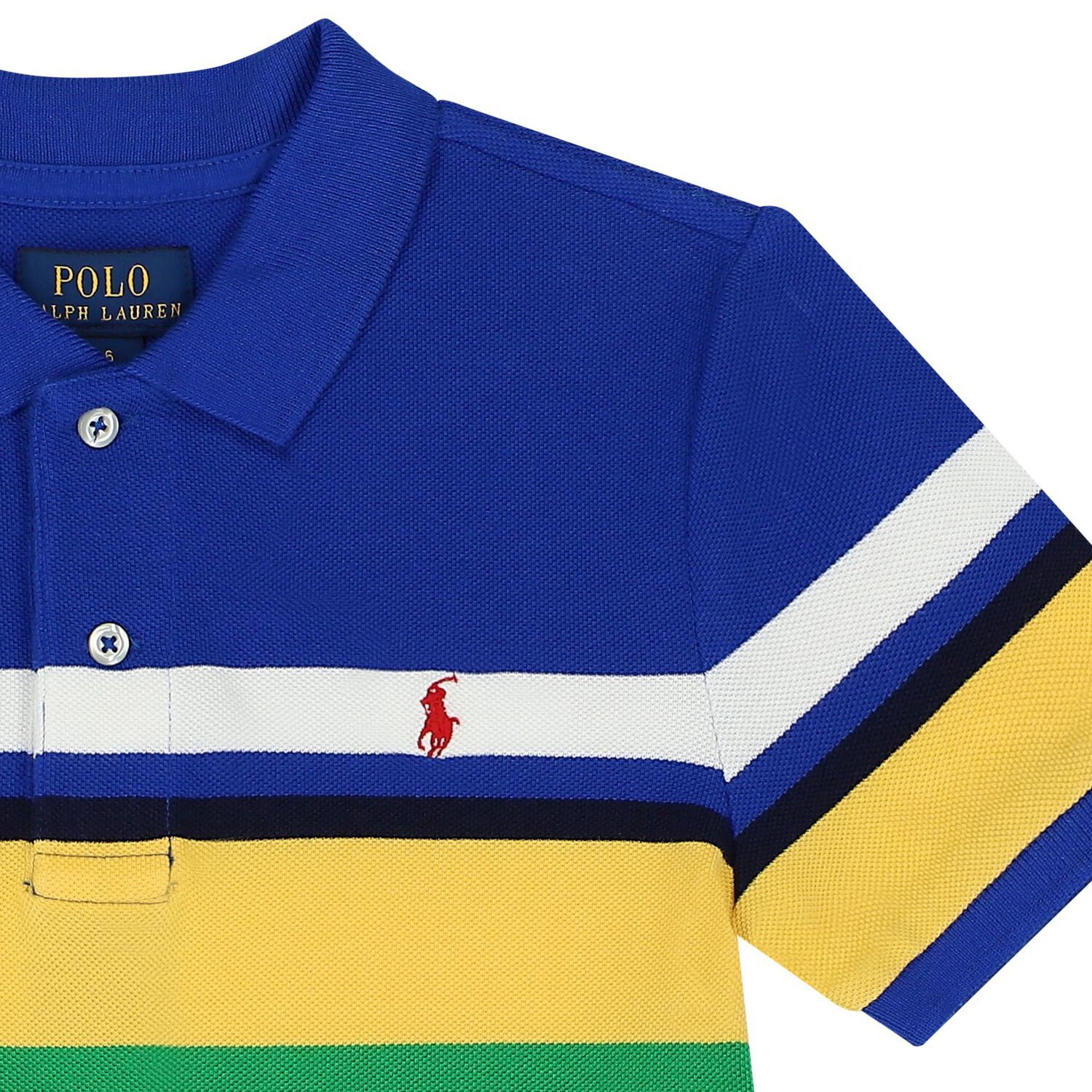 Boys Multi-Coloured Logo Polo Shirt, 1, hi-res