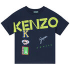 Boys Navy Logo T-Shirt, 1, hi-res