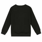 Black Embellished Logo Sweatshirt, 1, hi-res