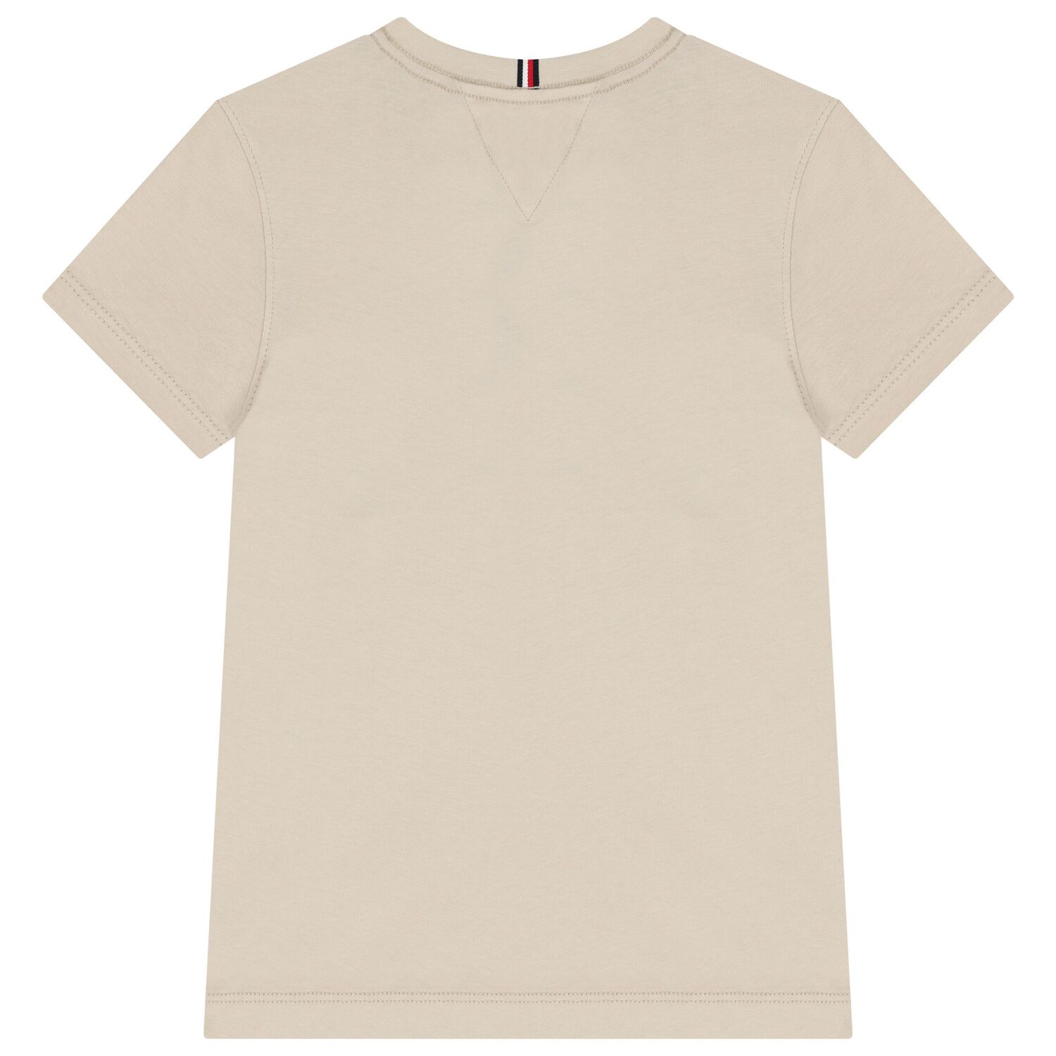 Boys Beige Logo T-Shirt, 4, hi-res