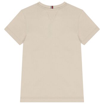 Boys Beige Logo T-Shirt