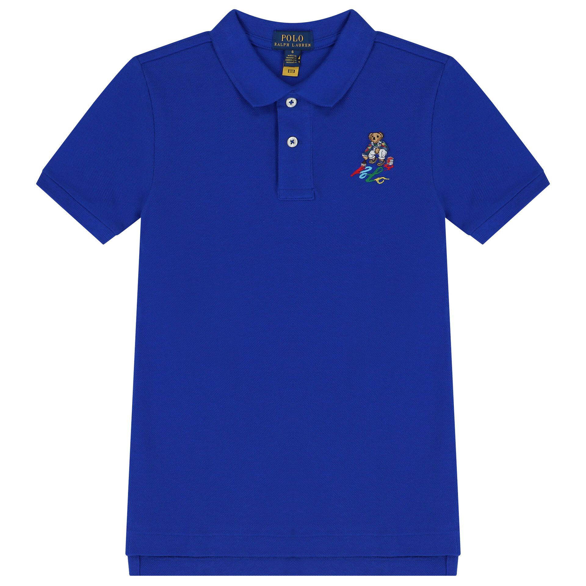 Ralph Lauren Boys Blue Polo Bear Polo Shirt Junior Couture UK