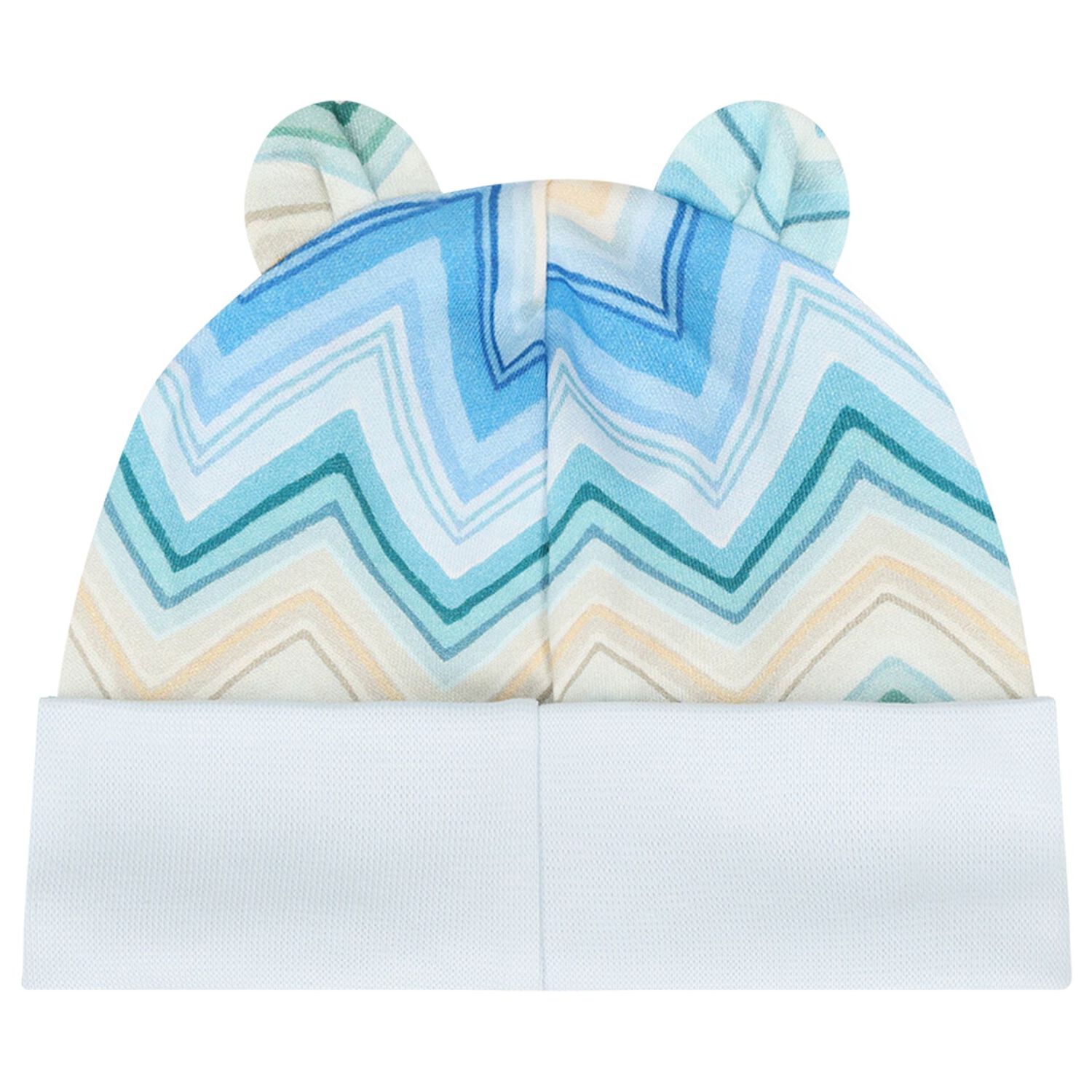 Blue & Yellow Zig Zag Babygrow Set, 2, hi-res