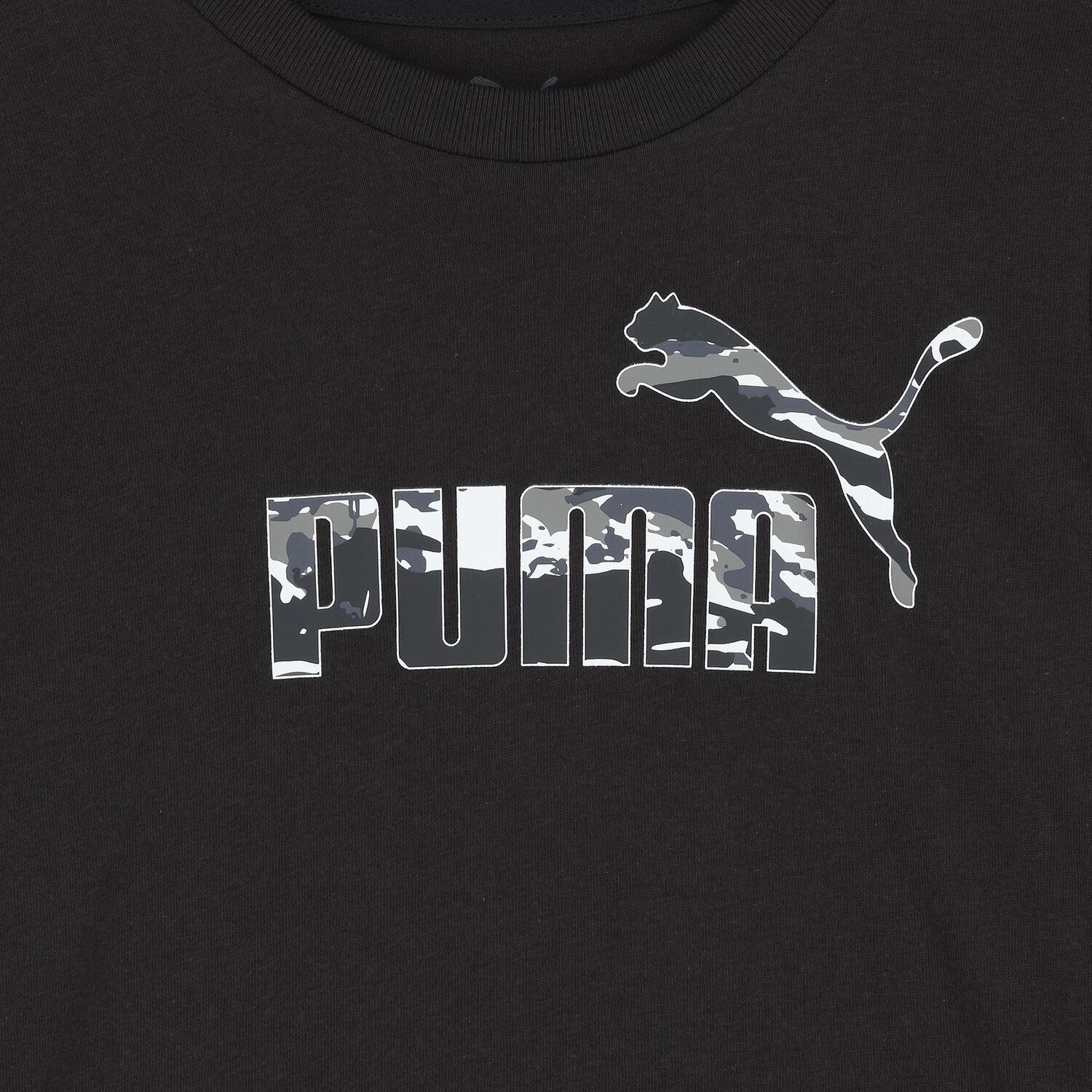 Boys Black Logo T-Shirt, 1, hi-res