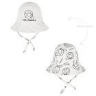 Baby Boys White Logo Reversible Logo Hat, 1, hi-res
