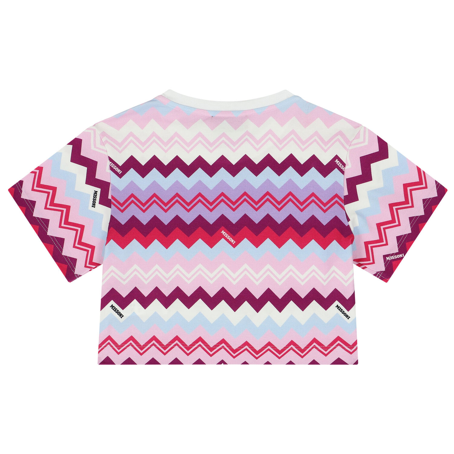 Girls Purple & Pink Logo Zigzag T-Shirt, 1, hi-res