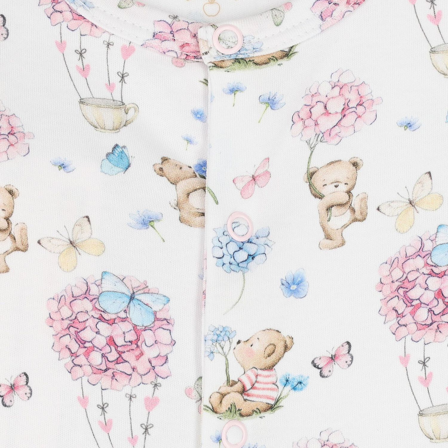 Baby Girls White Azalia Babygrow Set, 1, hi-res