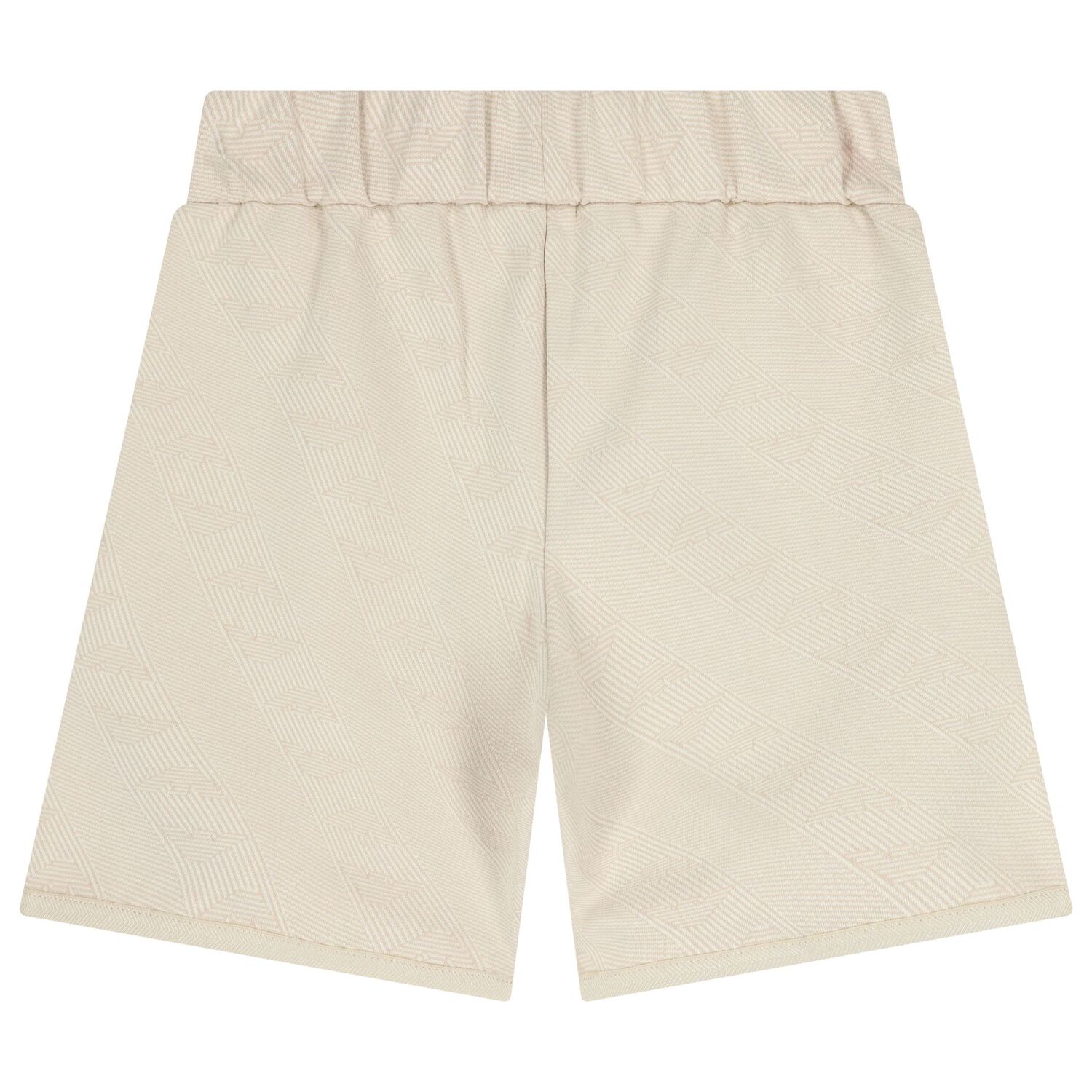 Boys Beige Logo Shorts, 1, hi-res