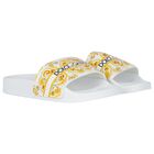 Girls White & Yellow Majolica Sliders, 1, hi-res