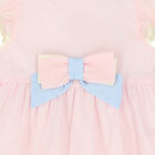 Girls Pink & Blue Voile Dress, 1, hi-res