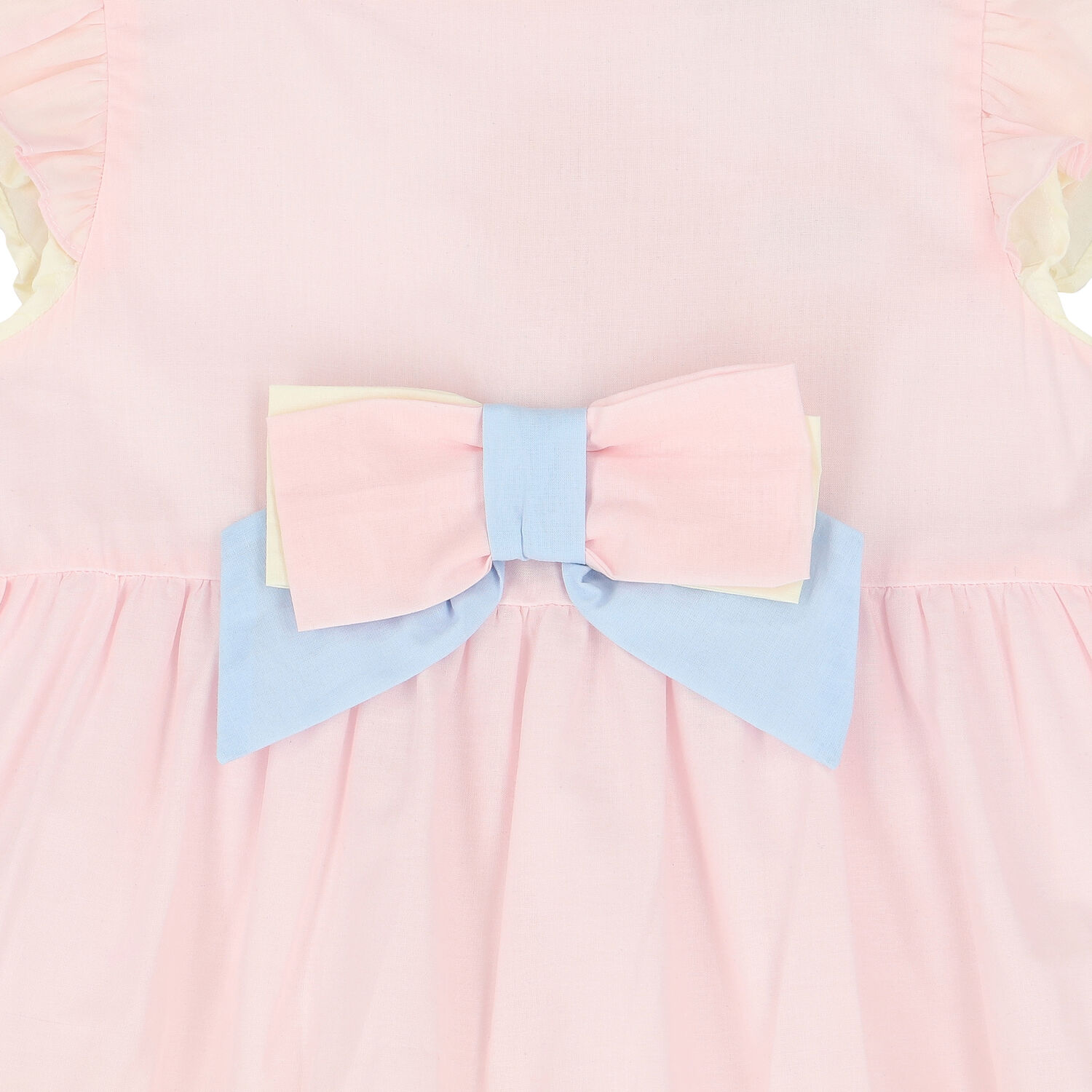 Girls Pink & Blue Voile Dress, 1, hi-res