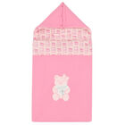 Baby Girls Pink Teddy Logo Nest, 2, hi-res