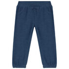 Baby Girls Purple & Blue Logo Trousers Set, 1, hi-res