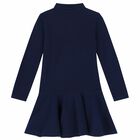 Girls Navy Logo Polo Dress , 1, hi-res
