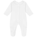 Baby Boys White Babygrow, 1, hi-res
