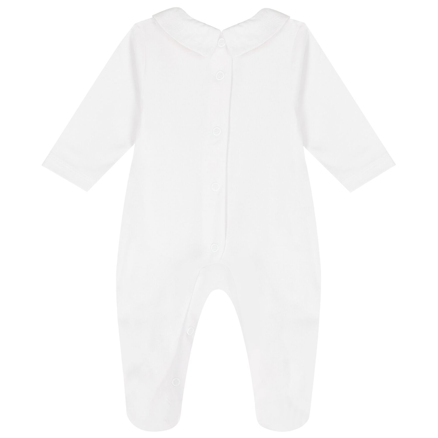 Baby Boys White Babygrow, 1, hi-res