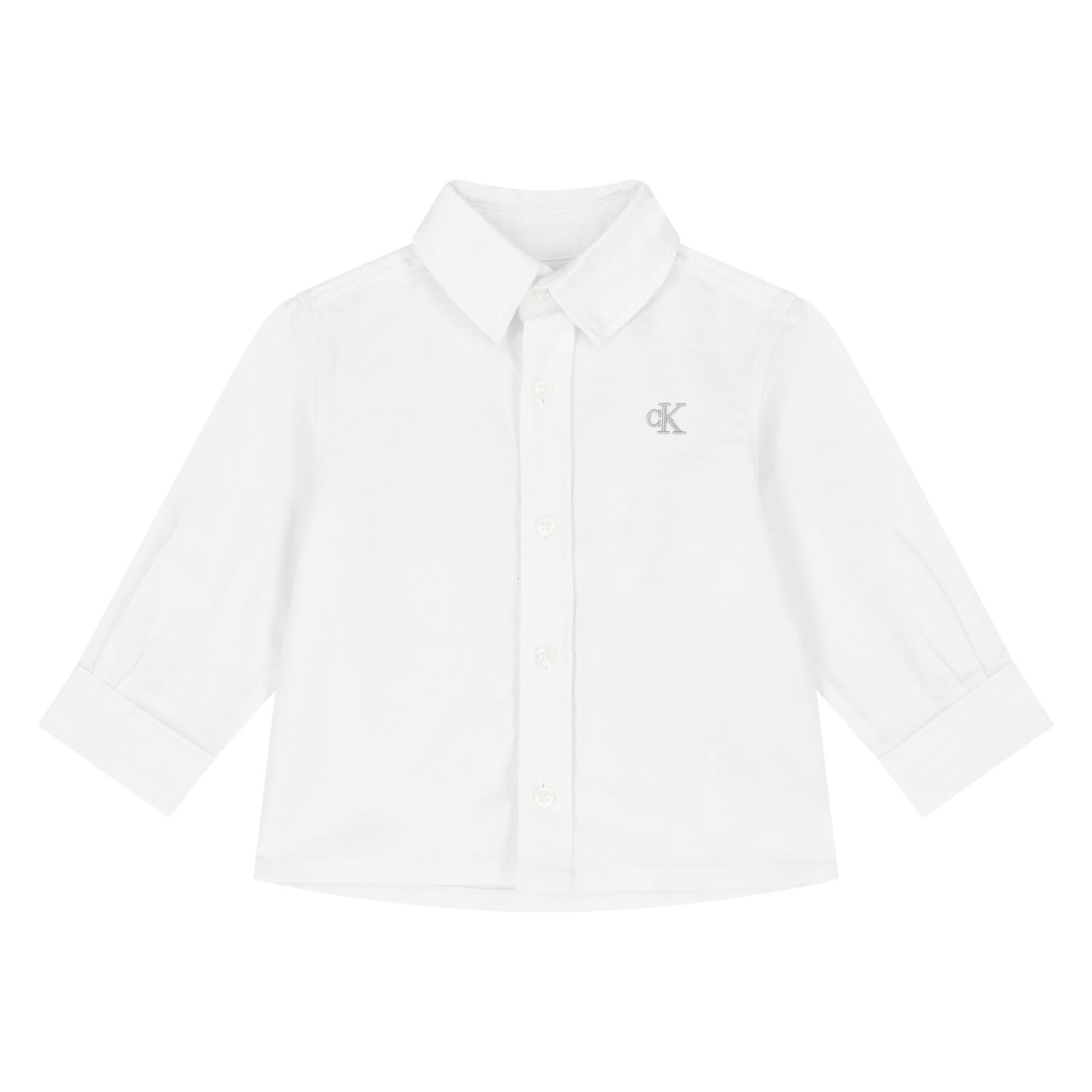Younger Boys White Logo Shirt, 1, hi-res image number null