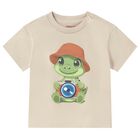 Younger Boys Beige Crocodile T-Shirt, 2, hi-res
