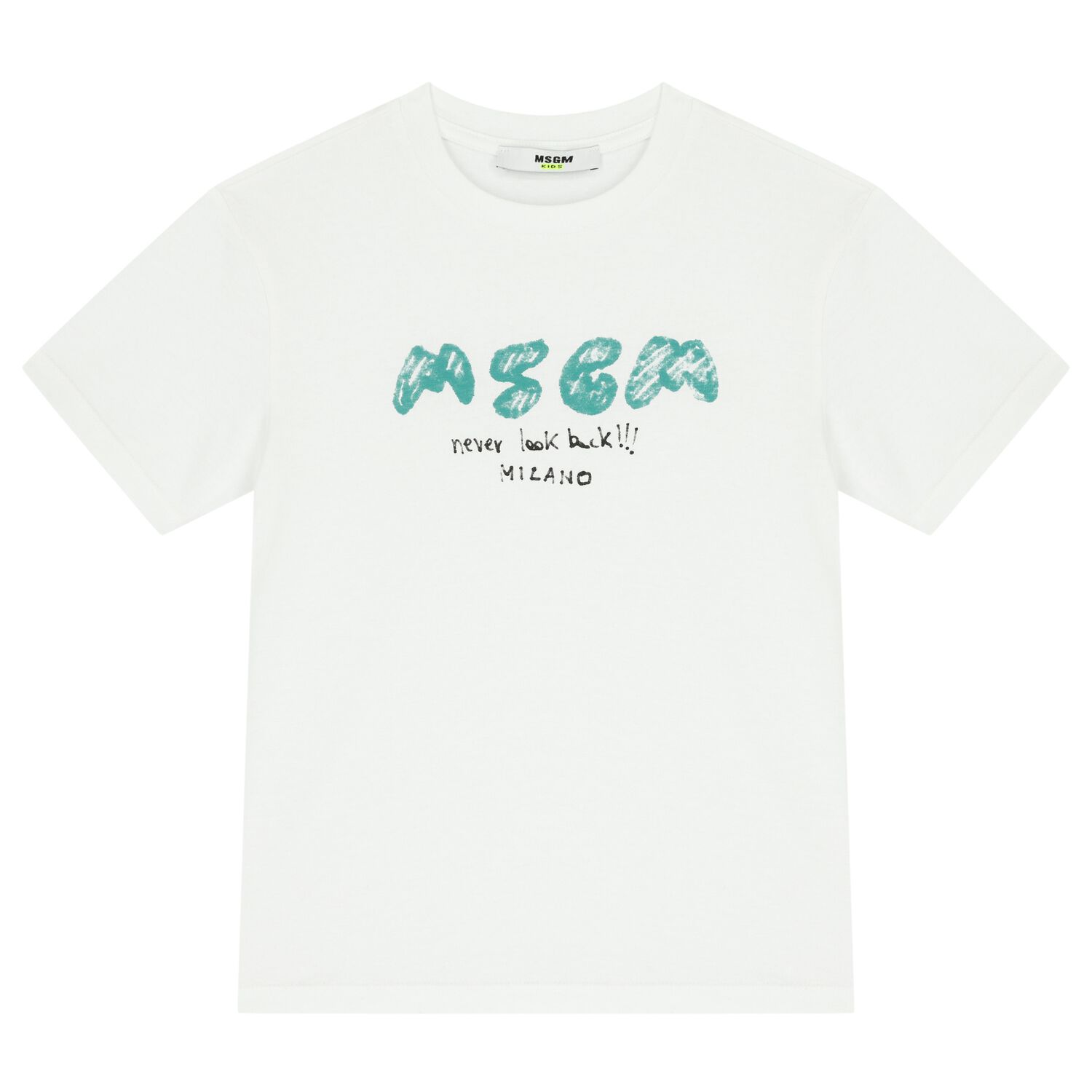 Boys White Logo T-Shirt, 1, hi-res