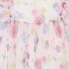 Baby Girls Pink Floral Dress, 1, hi-res