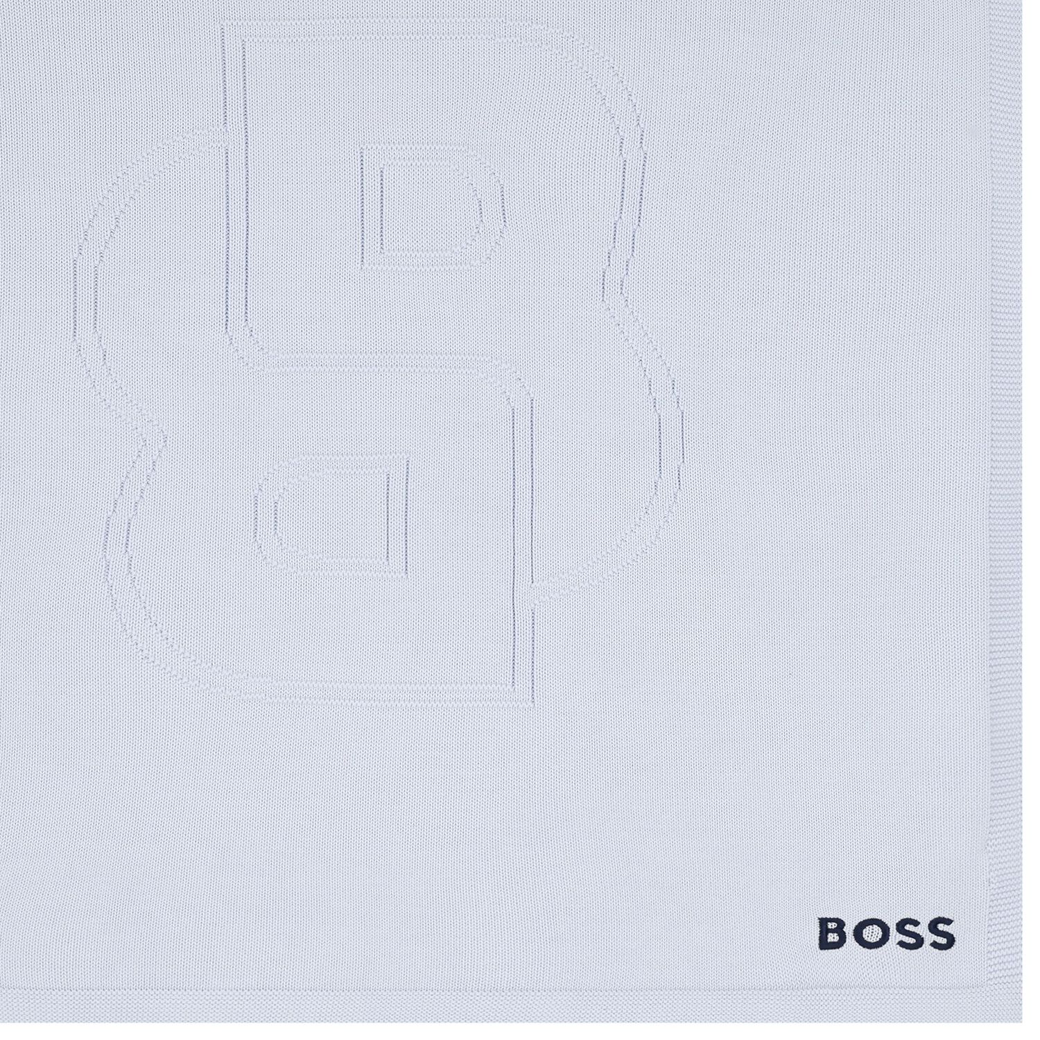 Baby Boys Blue Logo Baby Blanket, 2, hi-res image number null