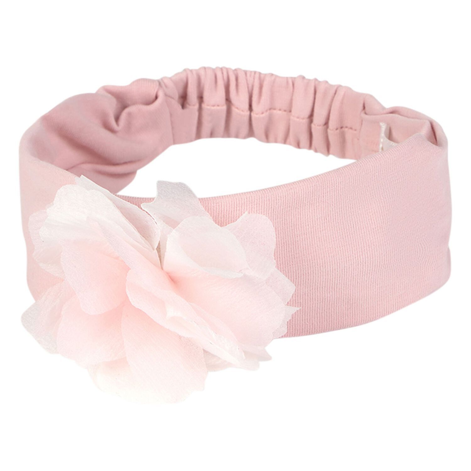 Baby Girls Pink Flower Headband, 1, hi-res