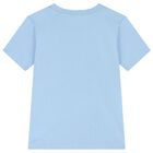 Boys Blue Cotton Graphic Print T-Shirt, 1, hi-res