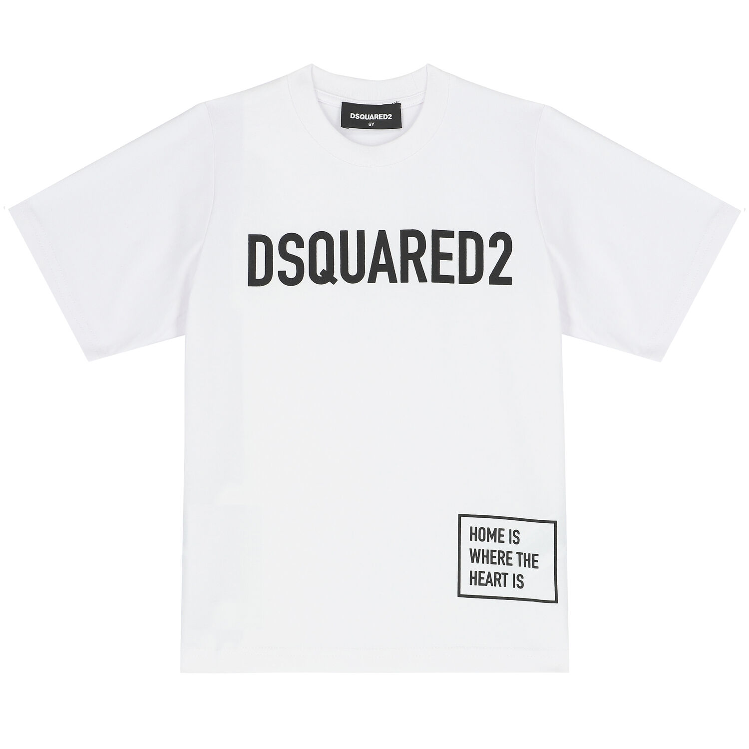 White Logo Cotton T-Shirt, 1, hi-res