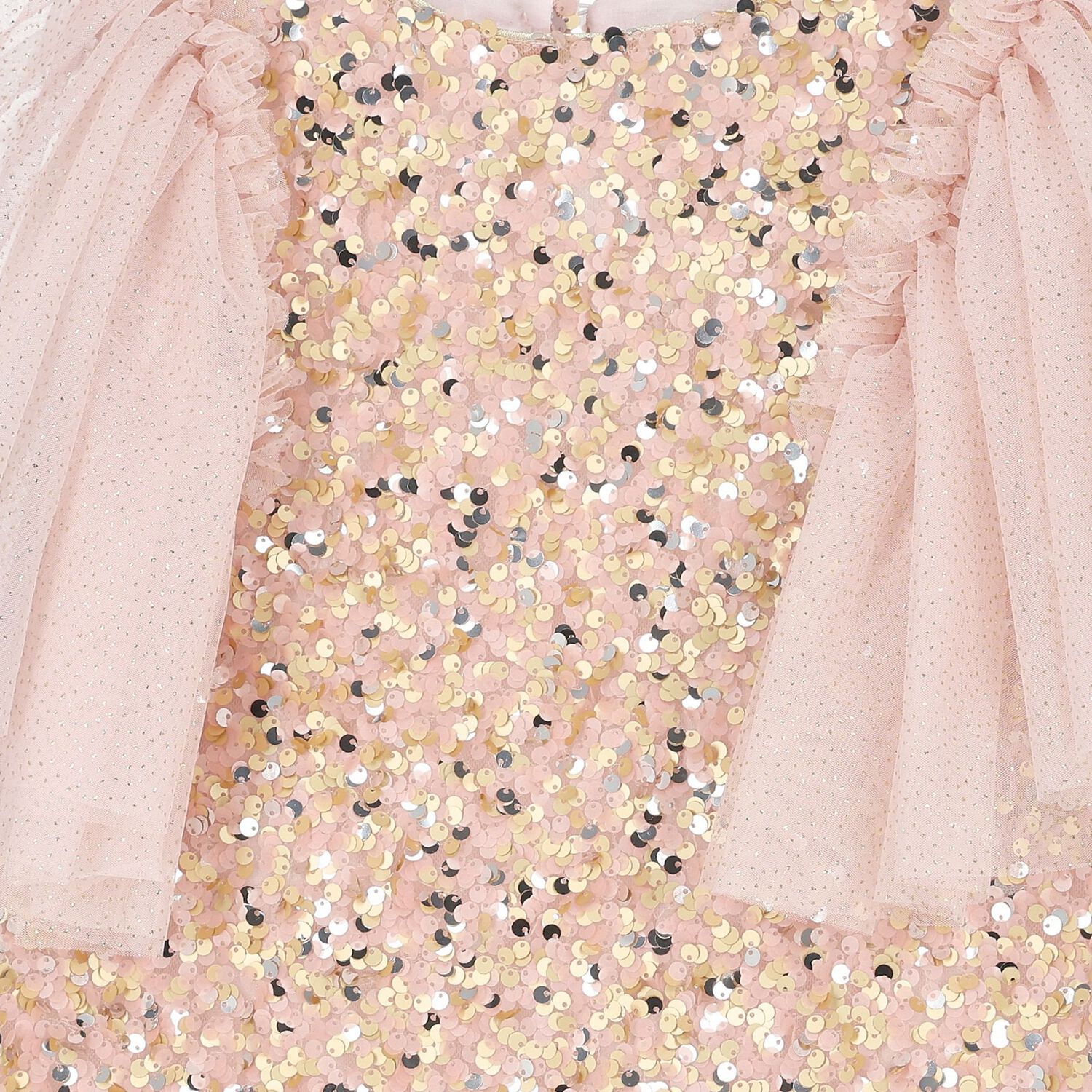 Girls Pink & Gold Sequin Dress, 1, hi-res image number null