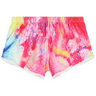 Girls Pink, Yellow & Red Swim Shorts, 1, hi-res