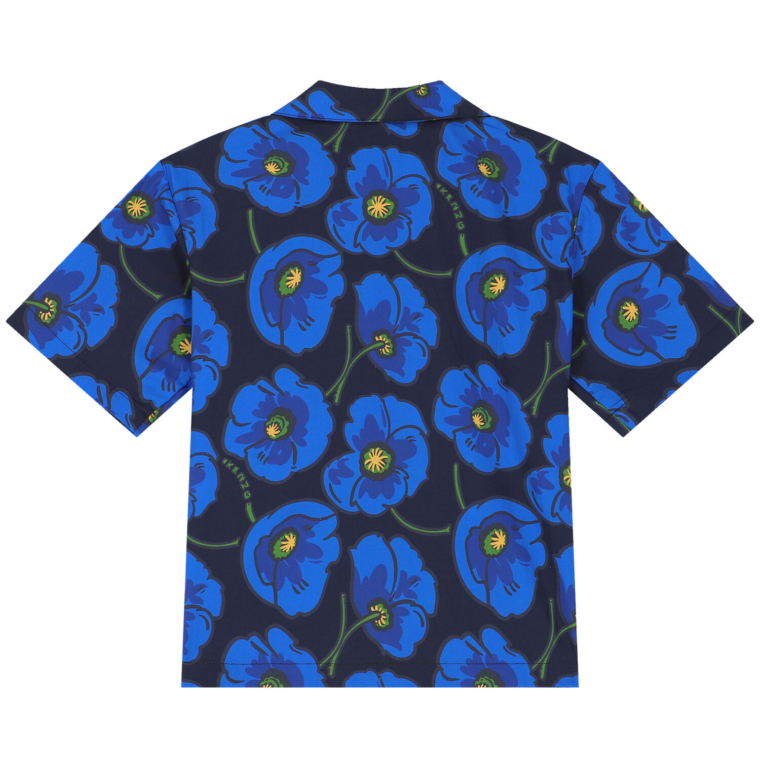 Boys Blue Logo & Poppy Poplin Shirt, 1, hi-res